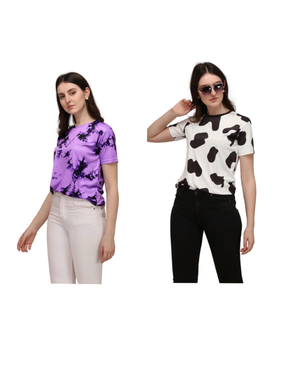 BUY NOW EXCLUSIVE OVERSIZE 2 T-SHIRT COMBO FOR WOMEN BY SHRIEZ