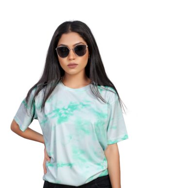 BEAUTIFUL SHRIEZ OVERSIZED WOMEN PISTACHIO T-SHIRT BY SHRIEZ