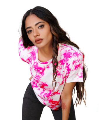 BEAUTIFUL SHRIEZ OVERSIZED WOMEN T-SHIRT PINK T.D BY SHRIEZ