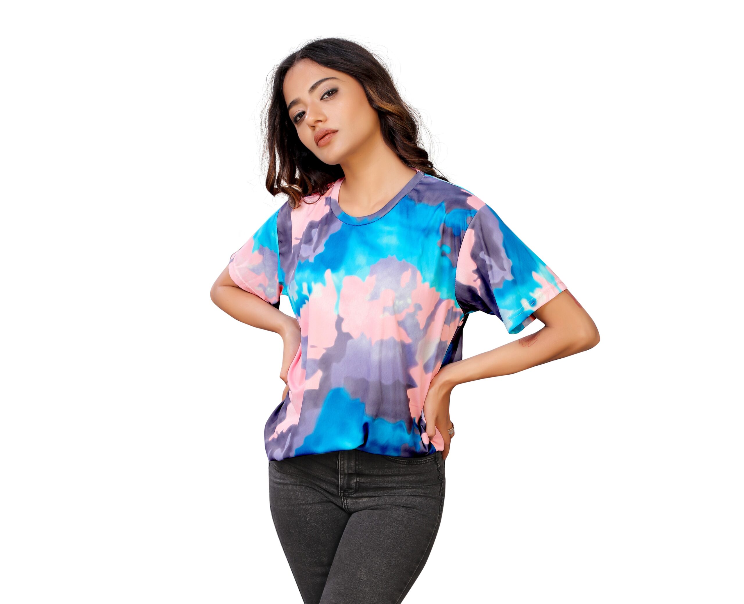 BEAUTIFUL SHRIEZ OVERSIZED WOMEN T-SHIRT