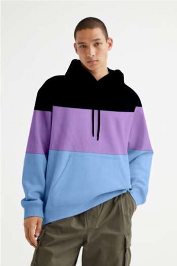 ATTRACTFUL COLORBLOCK MEN HOODIES COTTON BY SHRIEZ