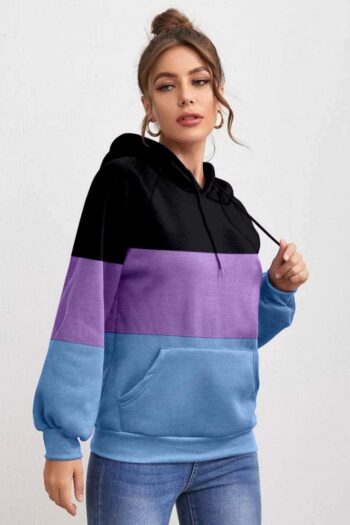 BEAUTIFUL COLORBLOCK HOODIES FOR WOMEN BY SHRIEZ